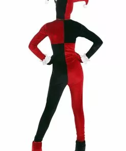 Jerry Leigh Deluxe Kid's Harley Quinn Costume -Wonderful Halloween Costumes Shop kids deluxe harley quinn costume alt 1