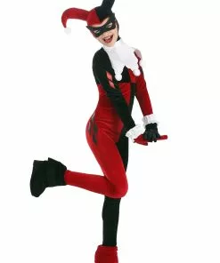 Jerry Leigh Deluxe Kid's Harley Quinn Costume -Wonderful Halloween Costumes Shop kids deluxe harley quinn costume alt 2