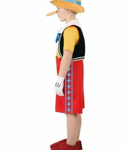 Fun Costumes Deluxe Disney Pinocchio Costume For Kids -Wonderful Halloween Costumes Shop kids deluxe pinocchio costume alt 3