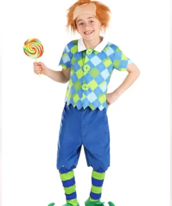 Fun Costumes Deluxe Plaid Munchkin Boy's Costume
