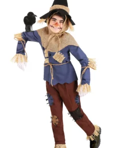 Fun Costumes Patchwork Scarecrow Costume For Kids