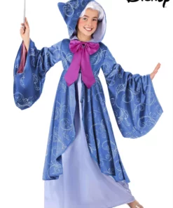 Fun Costumes Premium Disney Fairy Godmother Costume For Kids -Wonderful Halloween Costumes Shop kids premium fairy godmother costume alt 4