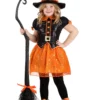 Savvy Garments Girl's Pumpkin Patch Witch Costume -Wonderful Halloween Costumes Shop kids pumpkin patch witch costume