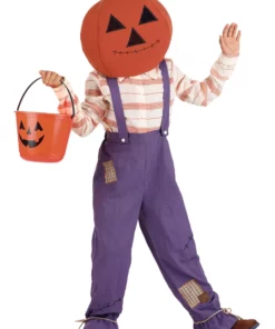 M&R TOY CO., LTD Pumpkin Scarecrow Costume For Kids