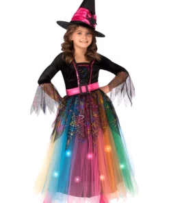 Rubies Costume Co. Inc Rainbow Spider Witch Costume For Kids