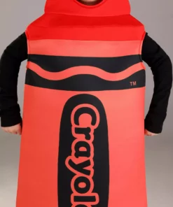 Fun Costumes Kid's Red Crayola Crayon Costume -Wonderful Halloween Costumes Shop kids red crayola crayon costume alt 3