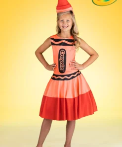 Suzhou Zhongsheng Imp & Exp Co., Ltd Girl's Red Crayon Costume Dress