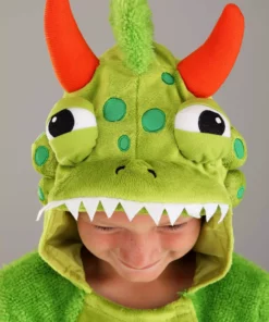 Zhenjiang Lian Yew Every Age Garment Accessories A Spotted Green Monster Kid's Costume -Wonderful Halloween Costumes Shop kids spotted green monster costume alt 3