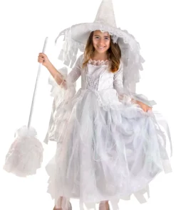 Suzhou Zhongsheng Imp & Exp Co., Ltd White Witch Kids Costume 17 Suzhou Zhongsheng Imp & Exp Co., Ltd White Witch Kids Costume -Wonderful Halloween Costumes Shop kids white witch costume alt 2
