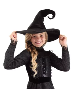 Fun Costumes Deluxe Kid's Witch Hat -Wonderful Halloween Costumes Shop kids witch hat deluxe alt 2