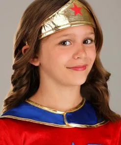 Jerry Leigh Girl's Long Sleeve Dress Wonder Woman Costume -Wonderful Halloween Costumes Shop kids wonder woman long sleeve dress costume alt 2