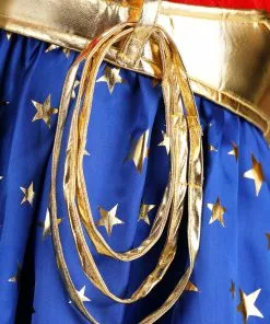 Jerry Leigh Girl's Long Sleeve Dress Wonder Woman Costume -Wonderful Halloween Costumes Shop kids wonder woman long sleeve dress costume alt 5