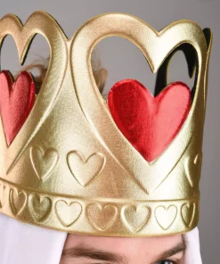 Elope King Of Hearts Costume Crown -Wonderful Halloween Costumes Shop king of hearts crown alt 2