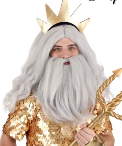 Partytime Wig Disney King Triton Beard And Wig Accessory Kit
