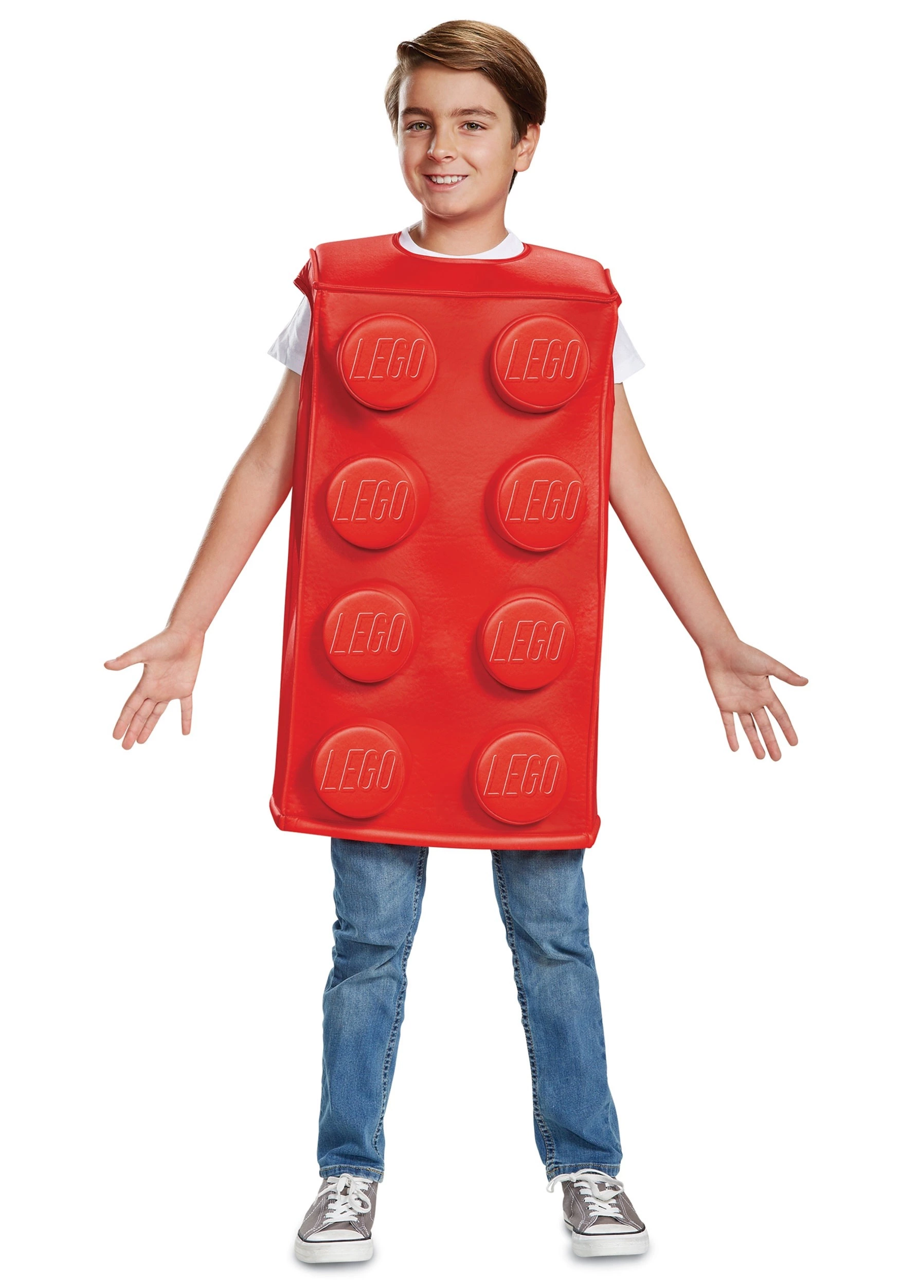 Disguise Lego Red Brick Costume For Kids 3 Disguise Lego Red Brick Costume For Kids