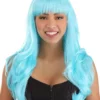 Partytime Wig Light Blue Full Wavy Wig Accessory -Wonderful Halloween Costumes Shop light blue full wavy wig