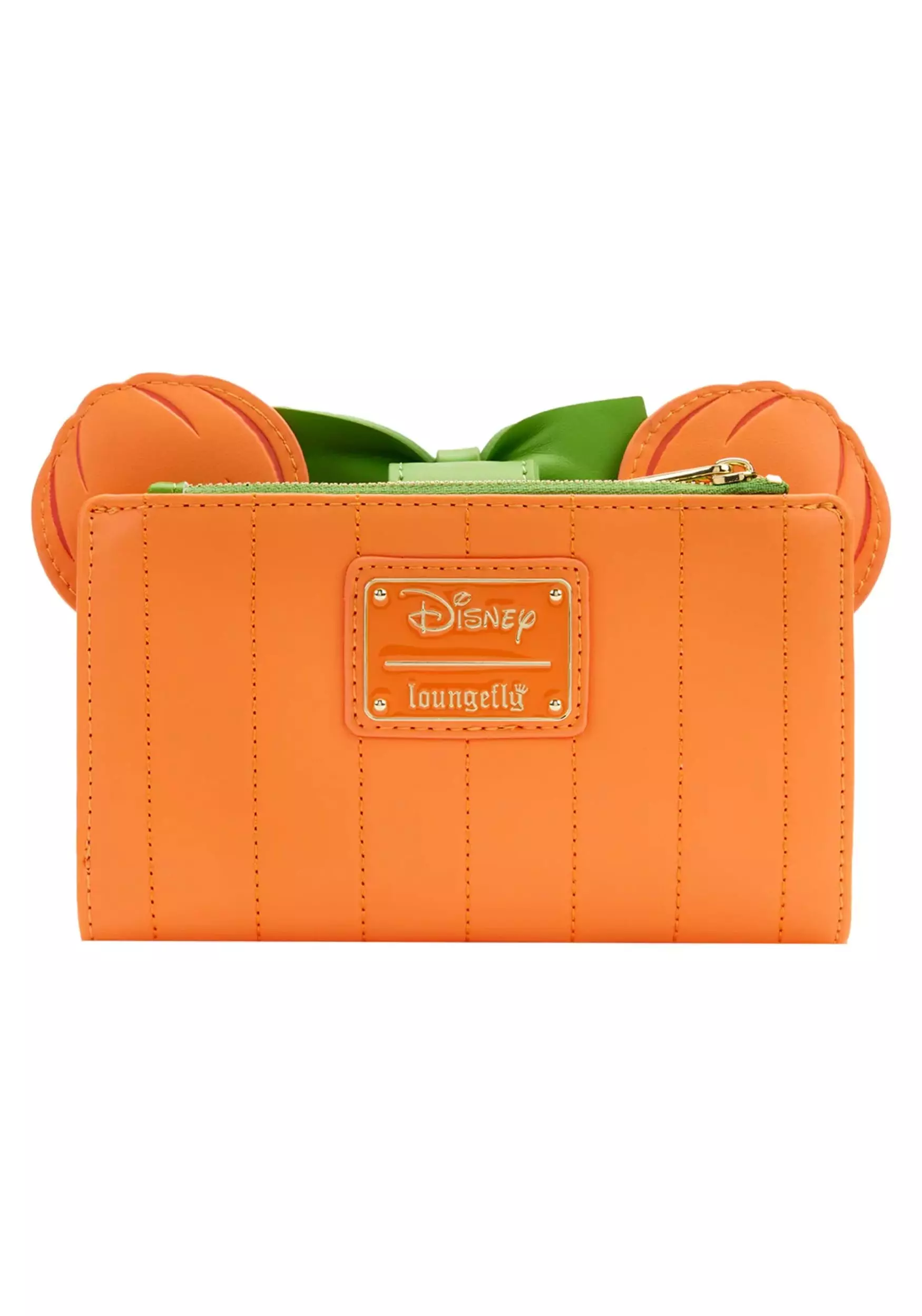 Loungefly Disney Glow Face Pumpkin Minnie Flap Wallet 6 Loungefly Disney Glow Face Pumpkin Minnie Flap Wallet - Image 4