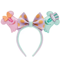 Women's Loungefly Disney Pastel Ghost Minnie And Mickey Ears Headband