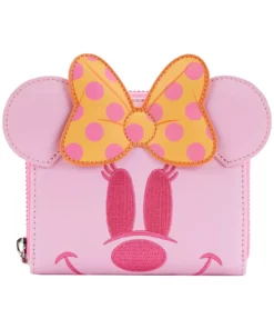Adult Loungefly Disney Pastel Ghost Minnie Glow In The Dark Wallet