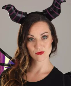 Elope Maleficent Dragon Horns Headband & Wings Accessory Kit -Wonderful Halloween Costumes Shop maleficent dragon horns headband wings kit alt 3