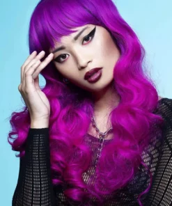 Smiffys Fuschia Passion Manic Panic Siren Wig