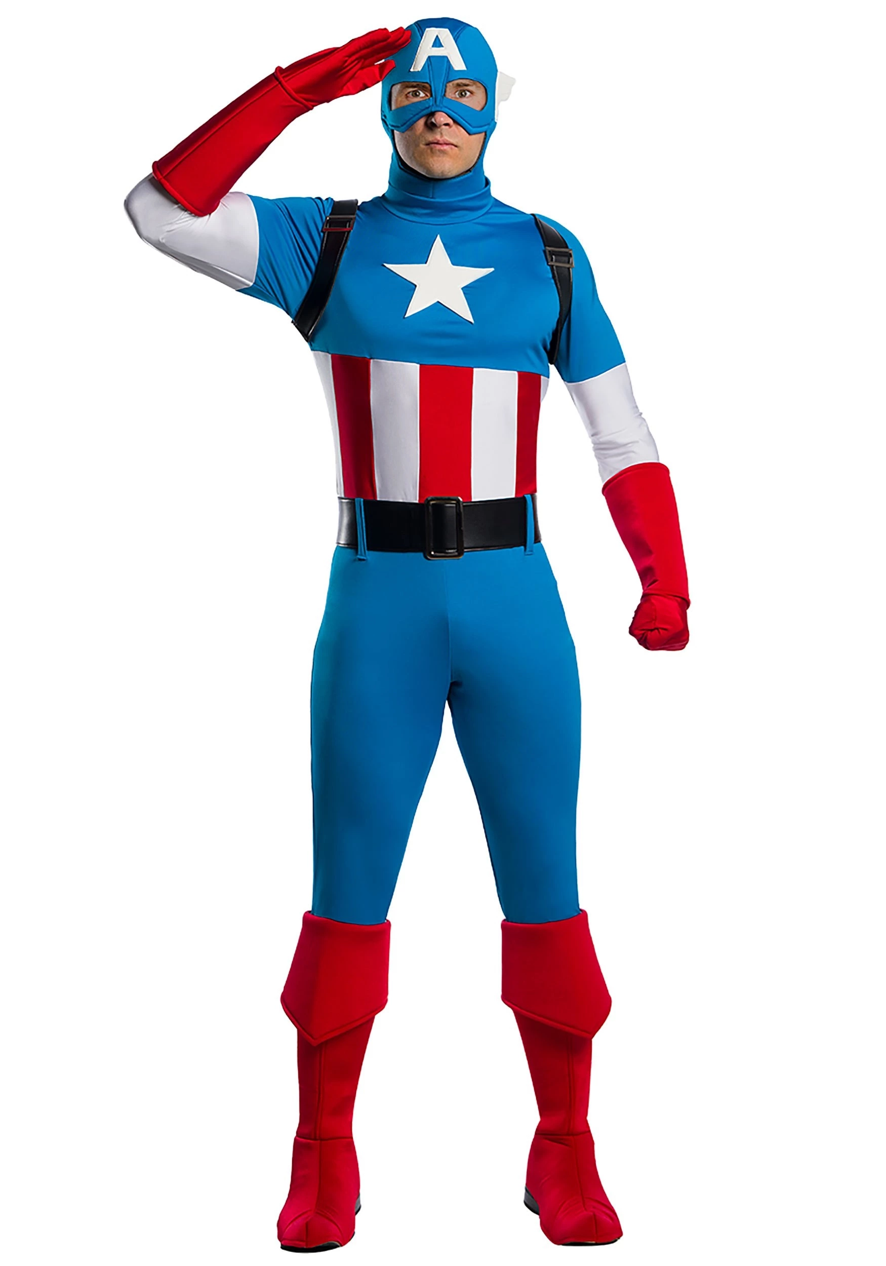 Charades Marvel Adult Captain America Premium Costume 3 Charades Marvel Adult Captain America Premium Costume