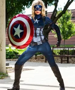 Rubies Costume Co. Inc Captain America Women's Costume 21 Rubies Costume Co. Inc Captain America Women's Costume -Wonderful Halloween Costumes Shop marvel captain america womens costume alt8