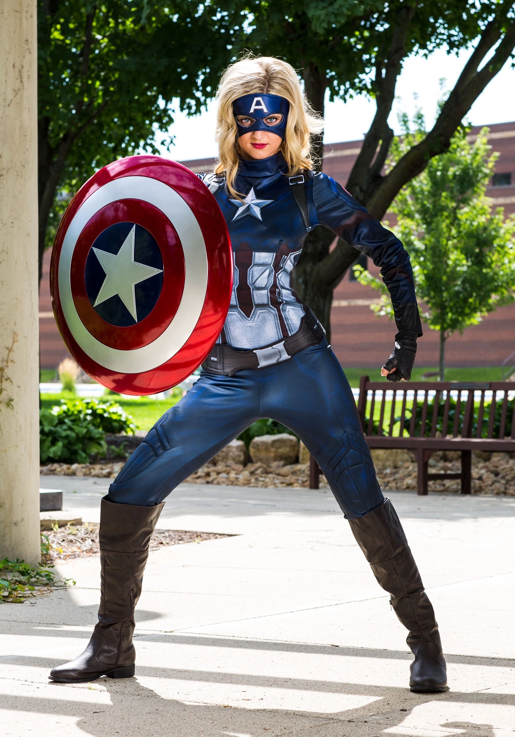 Rubies Costume Co. Inc Captain America Women's Costume 11 Rubies Costume Co. Inc Captain America Women's Costume - Image 9
