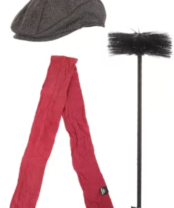 Yao Hats Mary Poppins Bert Hat, Scarf & Brush Accessory Kit -Wonderful Halloween Costumes Shop mary poppins bert hat scarf brush kit alt 1