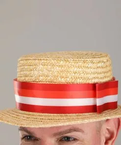 Elope Mary Poppins Bert Straw Hat For Adults -Wonderful Halloween Costumes Shop mary poppins bert straw hat alt 2