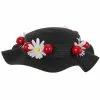 Elope Mary Poppins Black Costume Hat -Wonderful Halloween Costumes Shop mary poppins black hat