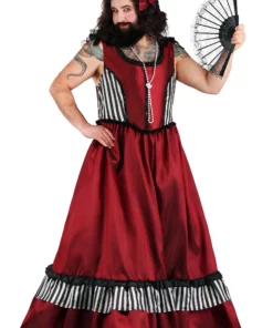 Fun Costumes Bearded Woman Costume For Men