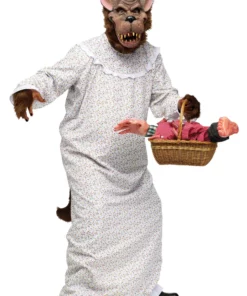 Fun World Big Bad Granny Wolf Plus Size Costume For Men
