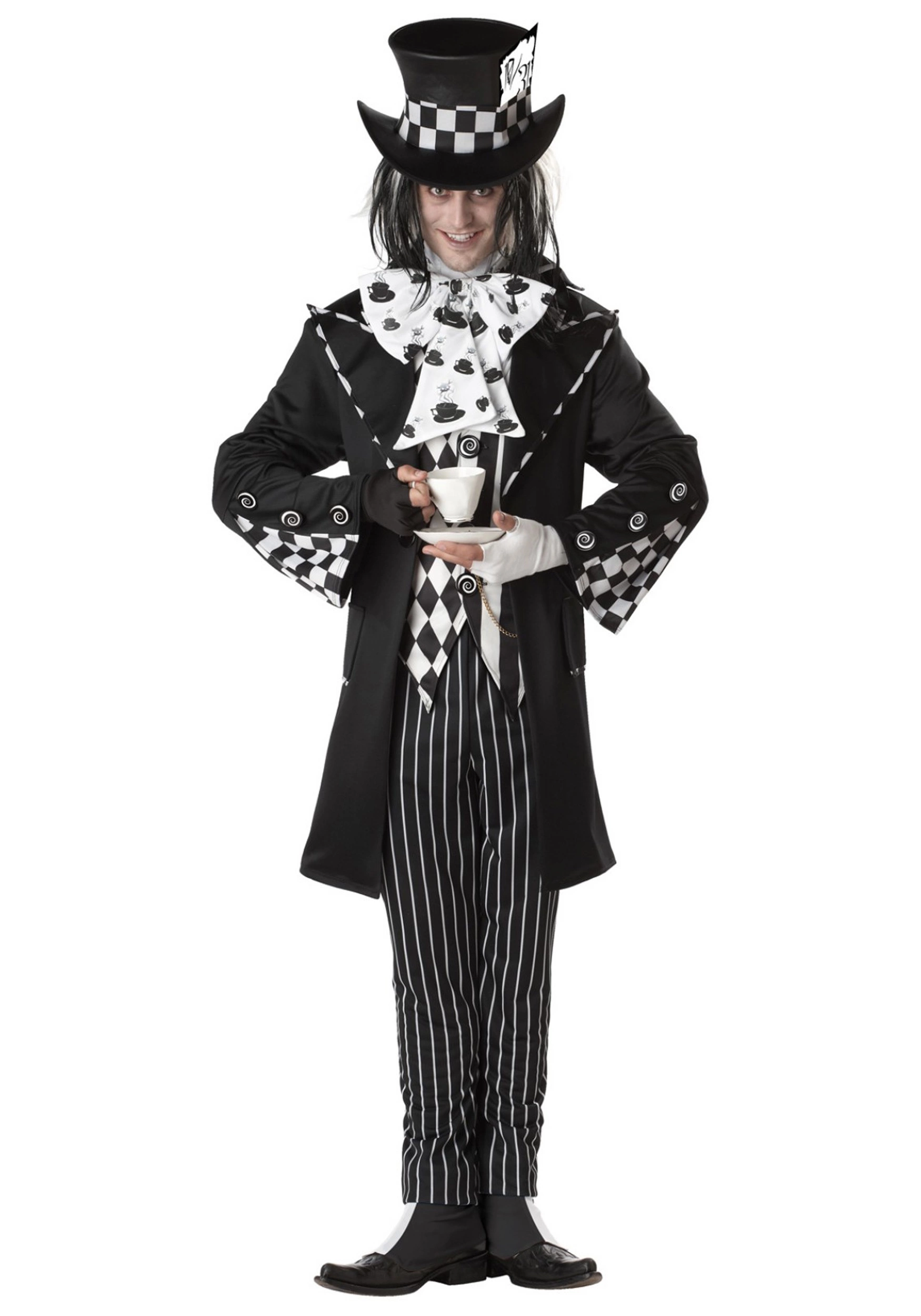 California Costume Collection Dark Mad Hatter Costume For Men 3 California Costume Collection Dark Mad Hatter Costume For Men