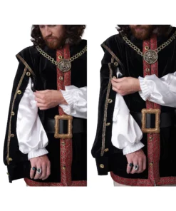 California Costume Collection Men's Elizabethan King Costume -Wonderful Halloween Costumes Shop mens elizabethan king costume alt 5