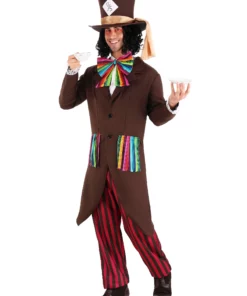 Karnival Costumes Men's Dark Mad Hatter Costume -Wonderful Halloween Costumes Shop mens mad hatter costume alt 3