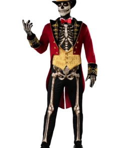 Fun World Men's Skeleton Ringmaster Costume
