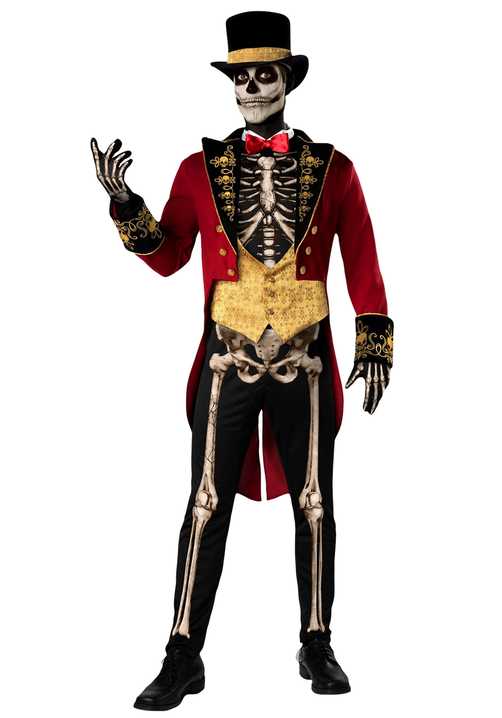 Fun World Men's Skeleton Ringmaster Costume 3 Fun World Men's Skeleton Ringmaster Costume