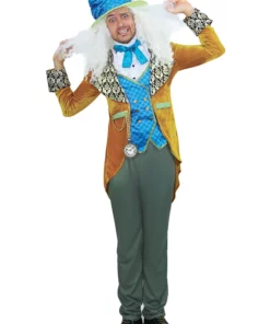 LEG AVENUE Men's Storybook Mad Hatter Costume 9 LEG AVENUE Men's Storybook Mad Hatter Costume -Wonderful Halloween Costumes Shop mens storybook mad hatter costume alt 3