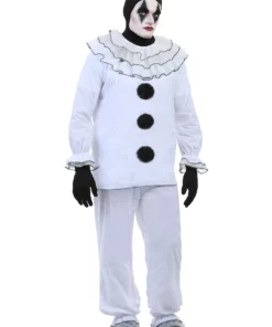 Fun Costumes Men's Vintage Pierrot Clown Costume