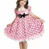 Disguise Minnie Mouse Girls Glow In The Dark Dot Pink Dress 2 Disguise Minnie Mouse Girls Glow In The Dark Dot Pink Dress -Wonderful Halloween Costumes Shop minnie mouse girls pink glow in the dark dot dress