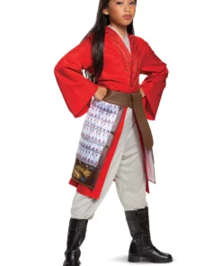 Disguise Deluxe Mulan Red Girl's Hero Costume