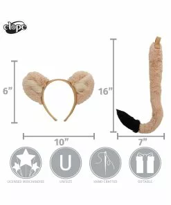 Elope Disney Nala Tail & Ears -Wonderful Halloween Costumes Shop nala ears tail alt 5