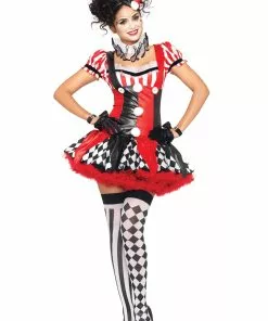 LEG AVENUE Naughty Harlequin Clown Costume