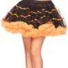 LEG AVENUE Orange And Black Tulle Petticoat -Wonderful Halloween Costumes Shop orange and black tulle petticoat