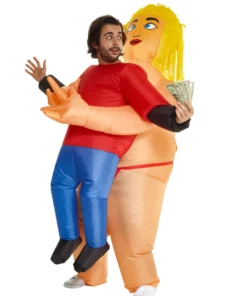 Morphsuits Pick Me Up Stripper Inflatable Mens Costume