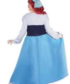 Armada Disney Plus Size Little Mermaid Ariel Costume Dress For Women -Wonderful Halloween Costumes Shop plus size ariel blue dress costume alt 4