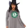 LEG AVENUE Women's Plus Size Basic Witch Jersey Dress Costume -Wonderful Halloween Costumes Shop plus size basic witch jersey dress