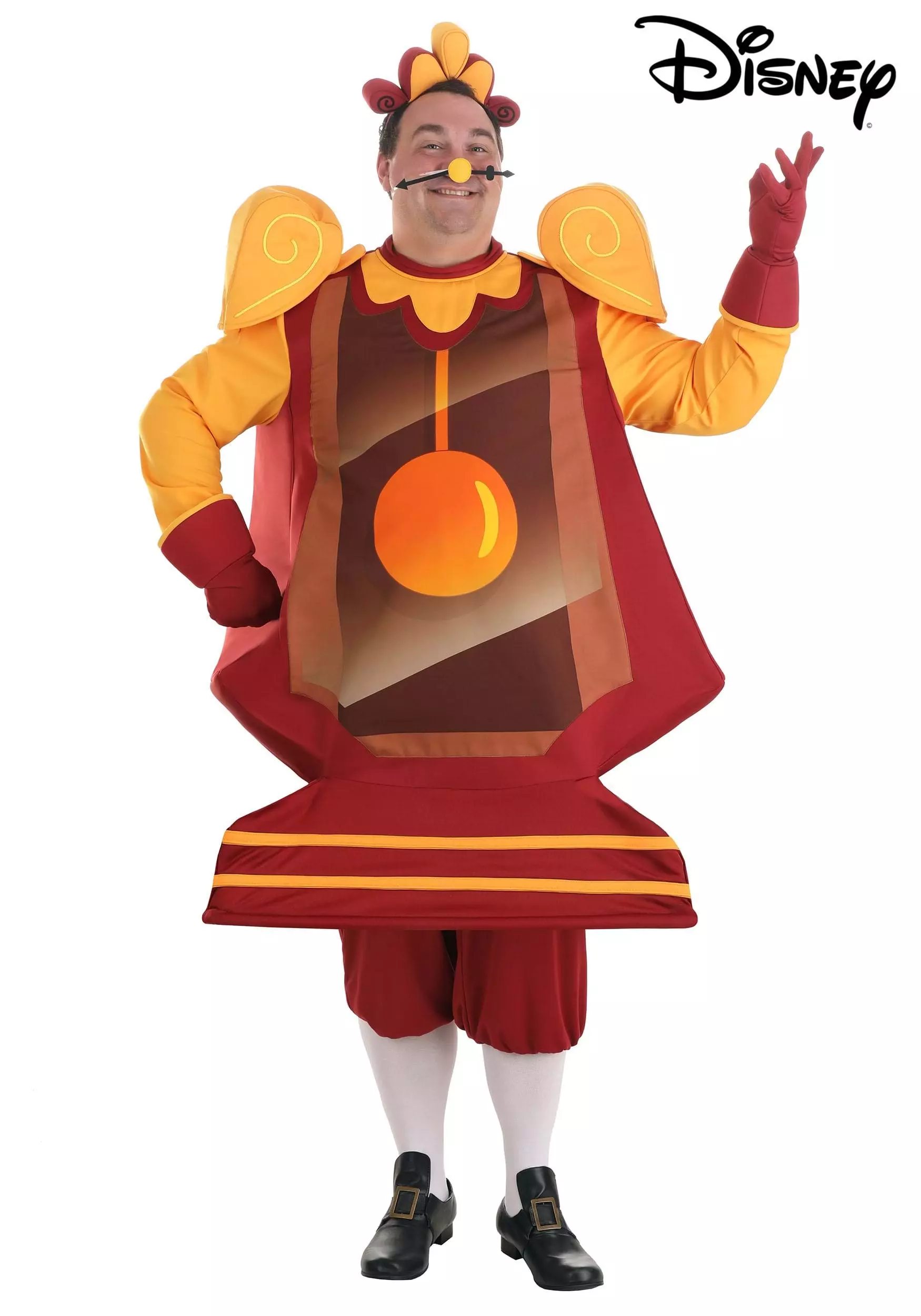 Fun Costumes Cogsworth Costume For Plus Size Men From Disney's Beauty And The Beast 4 Fun Costumes Cogsworth Costume For Plus Size Men From Disney's Beauty And The Beast - Image 2
