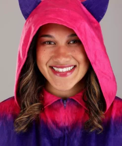 Fun Costumes Cheshire Cat Plus Size Onesie -Wonderful Halloween Costumes Shop plus size cheshire cat onesie alt 2